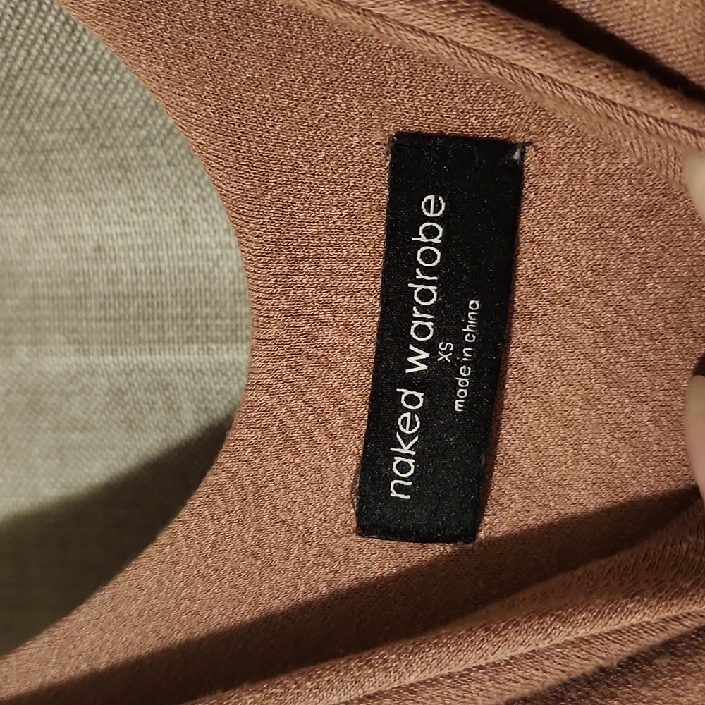 Naked Wardrobe Midi Dress - Mocha Taupe - Picture 3 of 4